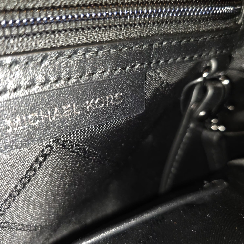 Michael Kors Backpack in Black, White, and Yellow - Picture 4 of 8